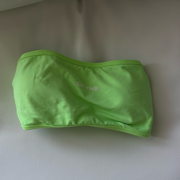 Dfyne Tops - Dfyne Impact Backless Bandeau Neon Green